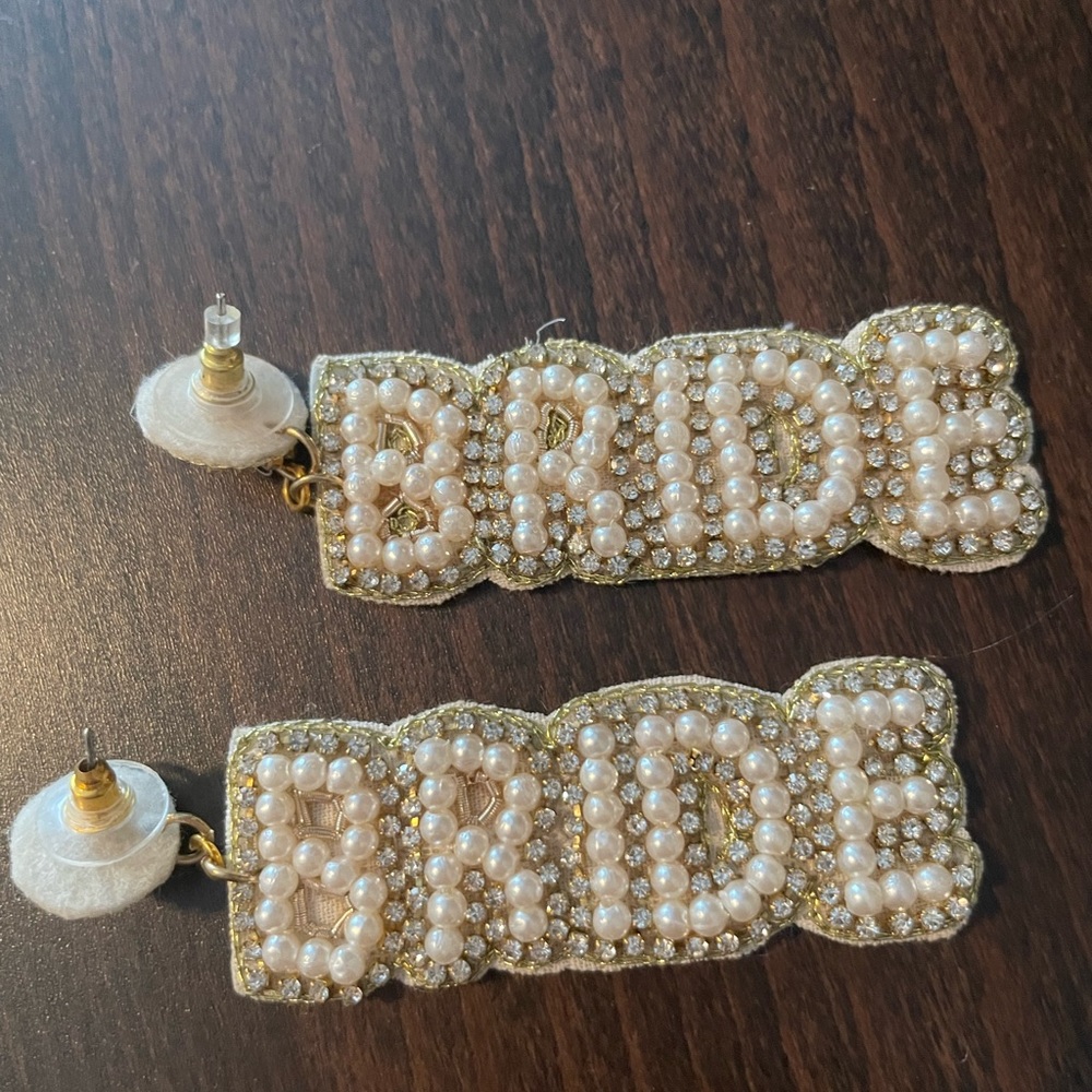 Bride earrings from Etsy